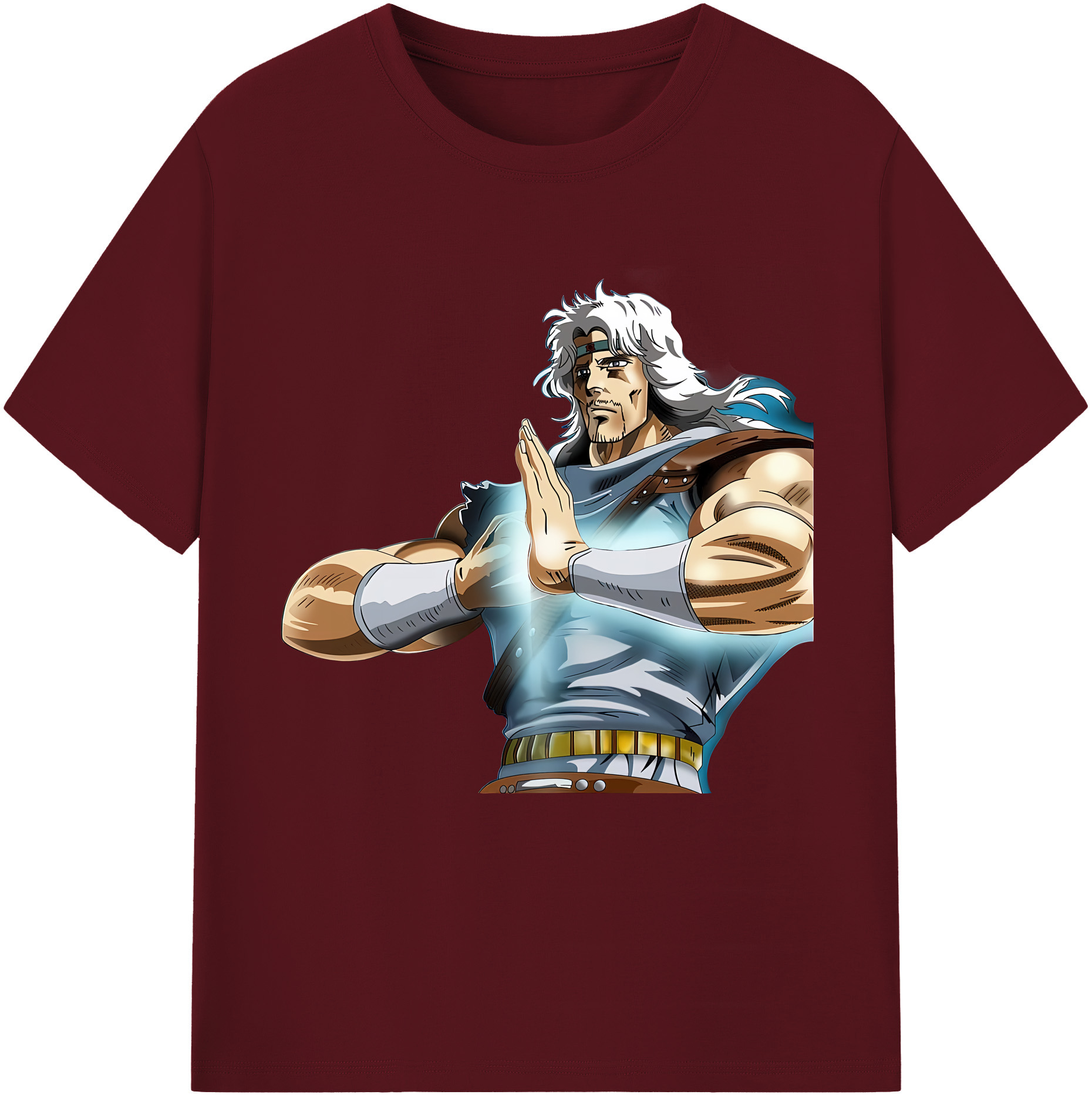 （画像用） 北斗の拳 Fist of the North Star 綿100％半袖Tシャツ（フロントプリント）